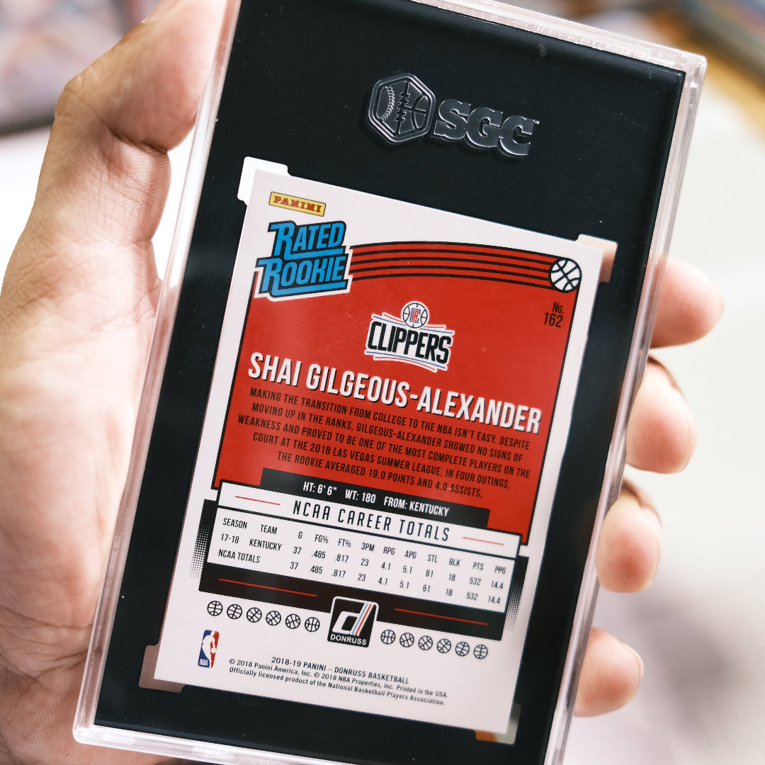Shai Gilgeous-Alexander Red Laser Press Proof Rookie Card #162