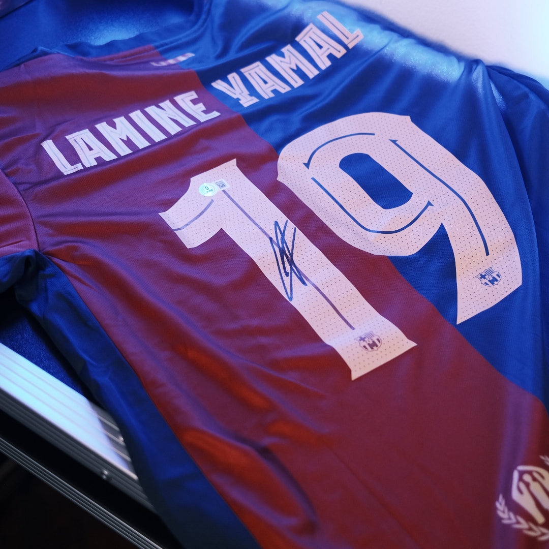 Lamine Yamal Autographed Jersey